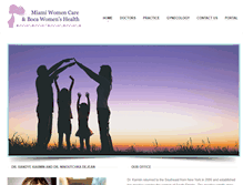 Tablet Screenshot of miamiwomencare.com